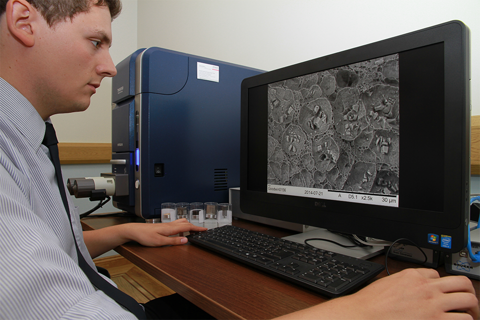 Scaning Electron Microscope - Energy Dispersion Spectrum - Element Analysis